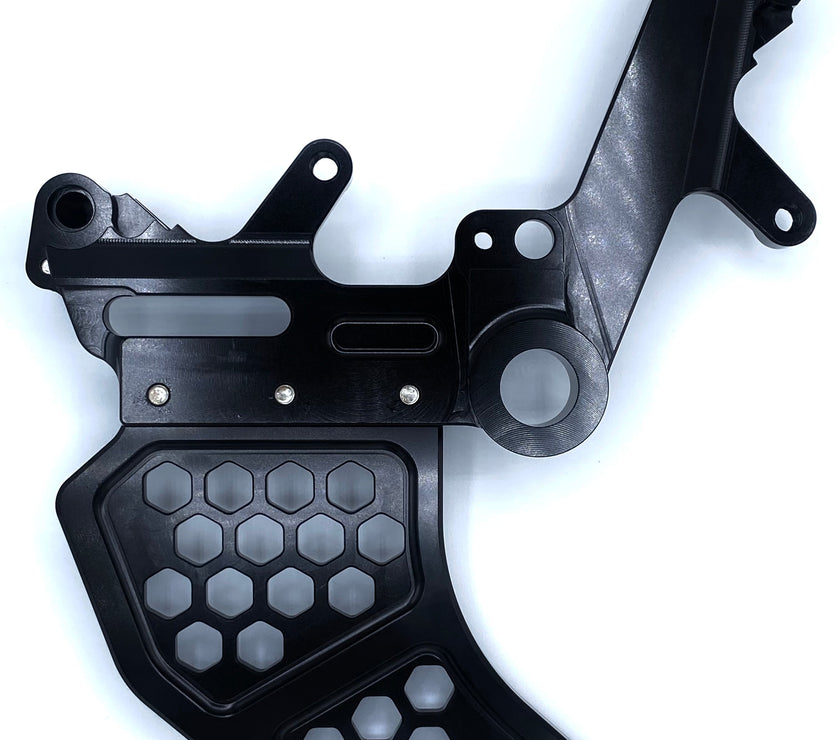 Ultra Bee Rear Dual Caliper Bracket and Rotor Guard-Gear’d Up EV Warehouse