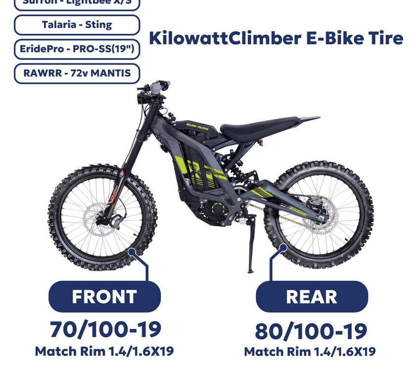 Pivotrax Kilowatt Climber E-Moto Tire EV Warehouse