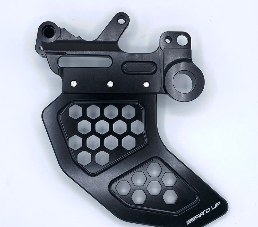 Ultra Bee Rear Caliper Bracket and Rotor Guard-Gear’d Up EV Warehouse