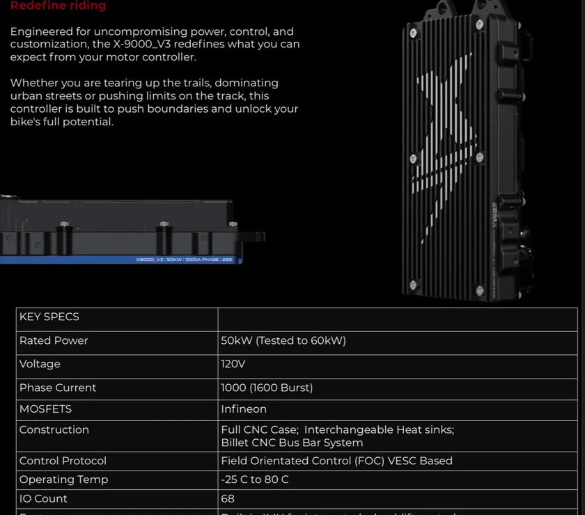 EBMX X-9000 V3 Controller Kit for Surron/Talaria/E-Ride Pro My Store