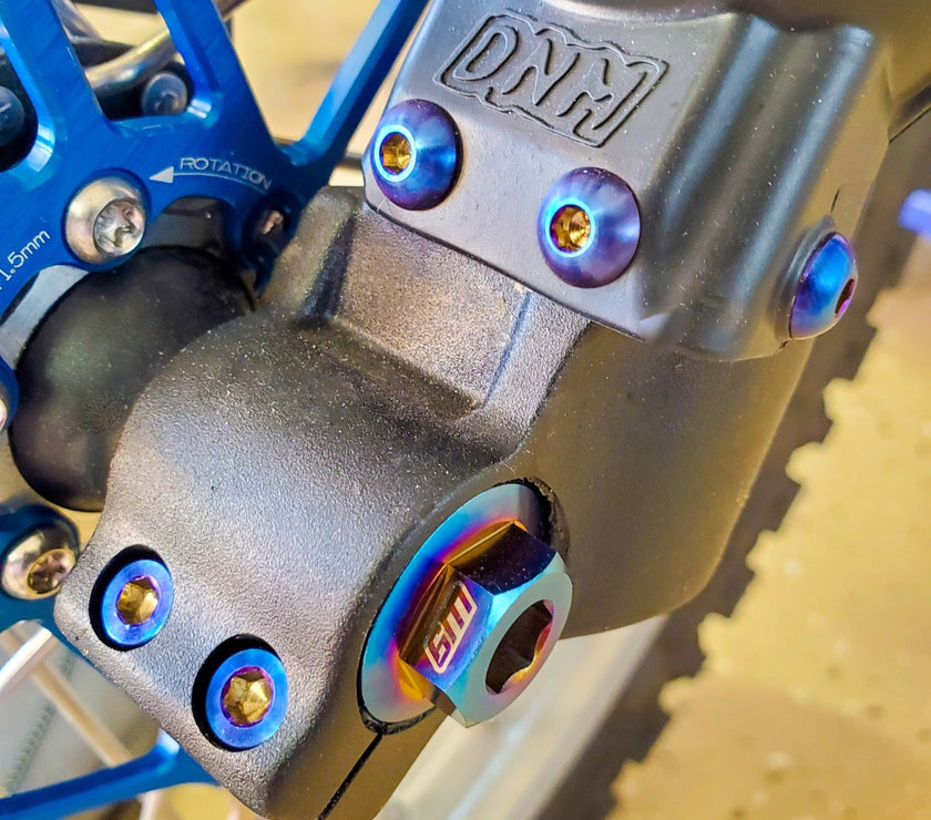 Warp 9 Titanium Fork Bolts For Fast Ace ALX13RC Forks Warp 9