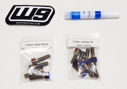 Warp 9 Titanium Fork Bolts For Fast Ace ALX13RC Forks Warp 9
