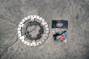 Warp 9 Ultra Bee 300mm Rotor and Caliper Bracket Warp 9