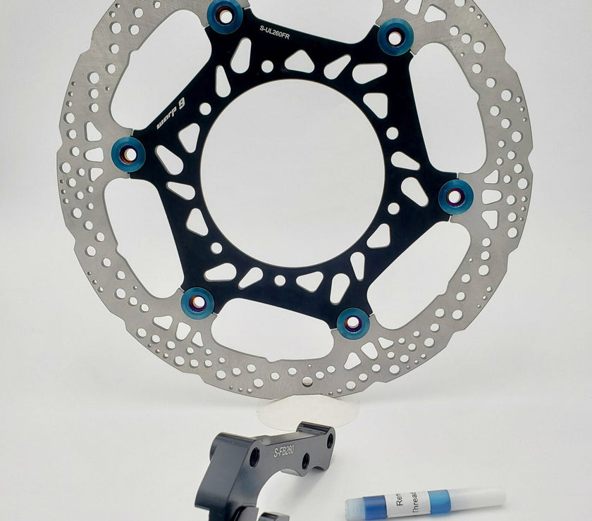 Warp 9 Surron Ultra Bee Rotors 260mm (3.2 Thick w/bracket) My Store